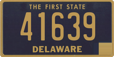 DE license plate 41639