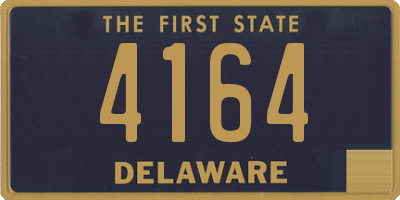 DE license plate 4164