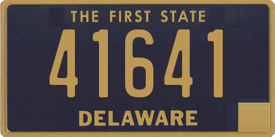 DE license plate 41641