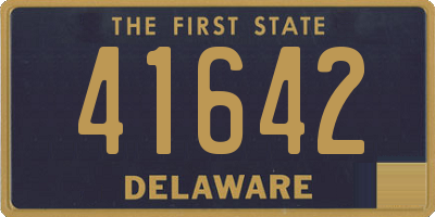 DE license plate 41642