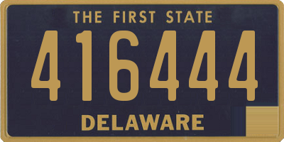 DE license plate 416444