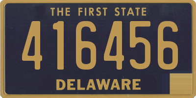 DE license plate 416456