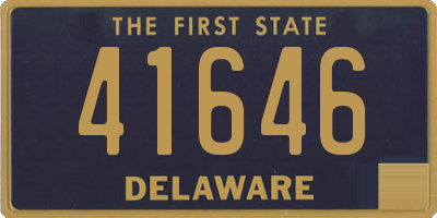 DE license plate 41646