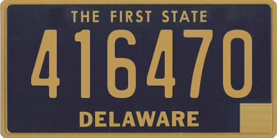 DE license plate 416470
