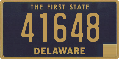DE license plate 41648