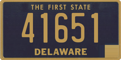 DE license plate 41651