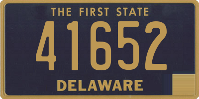 DE license plate 41652