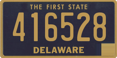DE license plate 416528