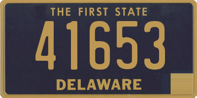DE license plate 41653