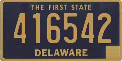 DE license plate 416542