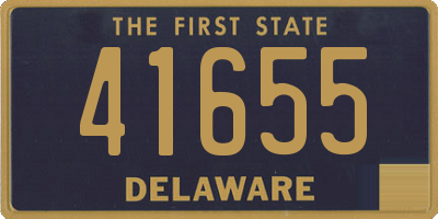 DE license plate 41655