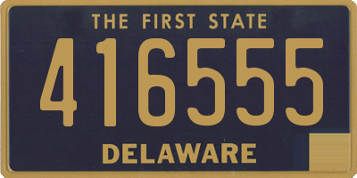 DE license plate 416555