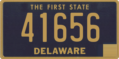 DE license plate 41656