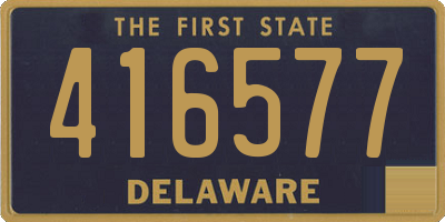 DE license plate 416577