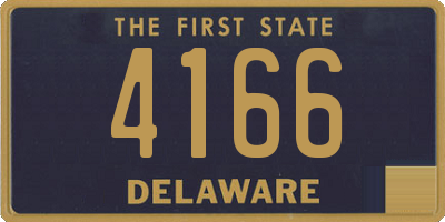 DE license plate 4166