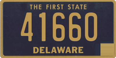 DE license plate 41660