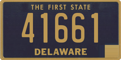 DE license plate 41661