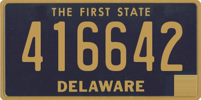 DE license plate 416642