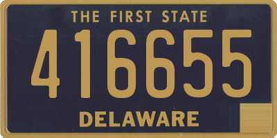 DE license plate 416655