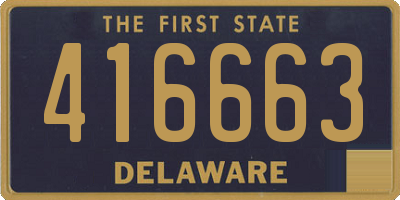 DE license plate 416663