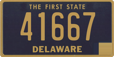 DE license plate 41667