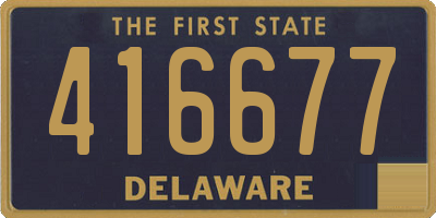 DE license plate 416677