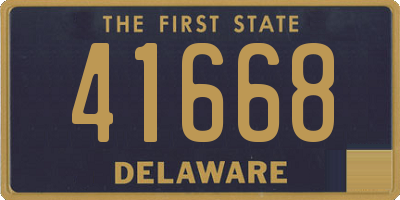 DE license plate 41668