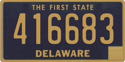 DE license plate 416683