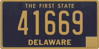 DE license plate 41669