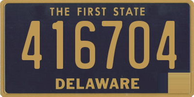 DE license plate 416704
