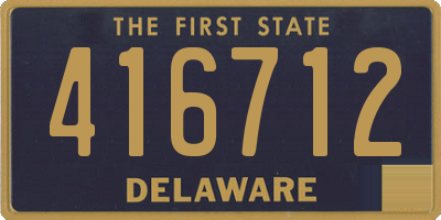 DE license plate 416712