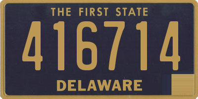 DE license plate 416714