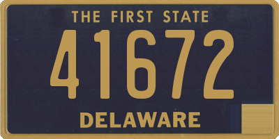 DE license plate 41672