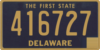 DE license plate 416727