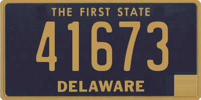 DE license plate 41673