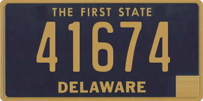 DE license plate 41674