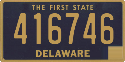DE license plate 416746
