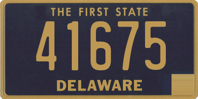 DE license plate 41675