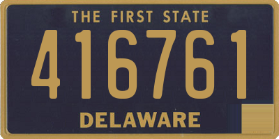 DE license plate 416761