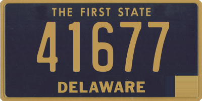 DE license plate 41677