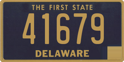 DE license plate 41679