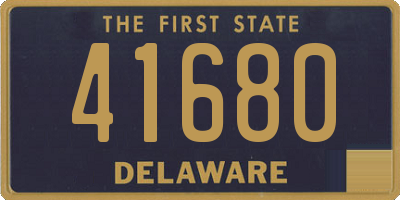 DE license plate 41680