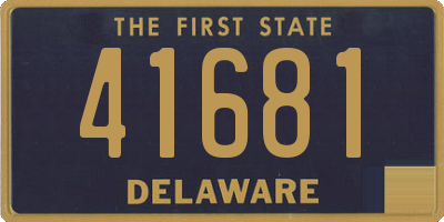 DE license plate 41681