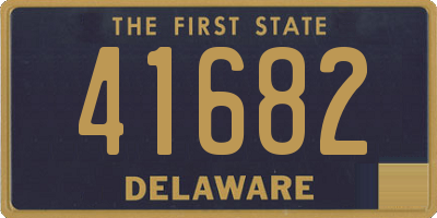 DE license plate 41682