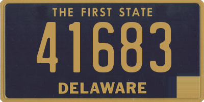 DE license plate 41683