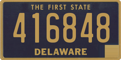 DE license plate 416848