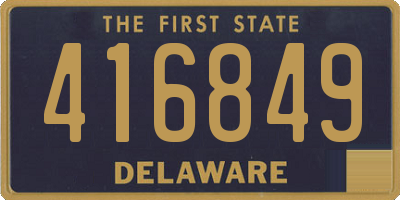DE license plate 416849