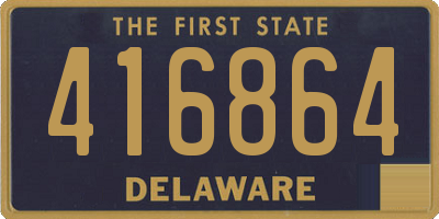 DE license plate 416864