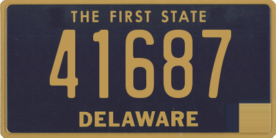 DE license plate 41687