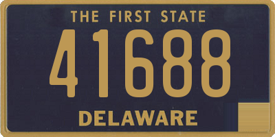 DE license plate 41688